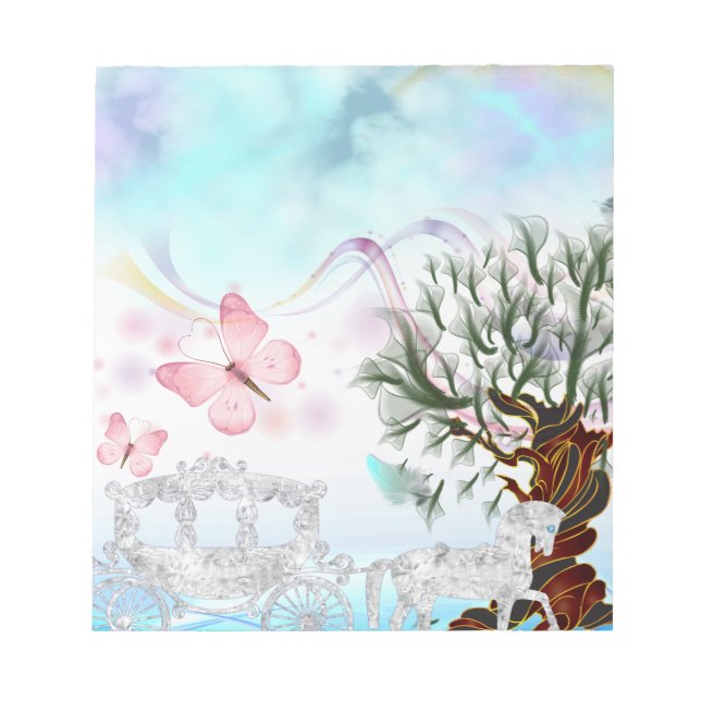 Bloc De Notas Fantasía Círculo de Caballo de Cristal (Frente)