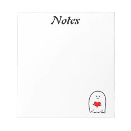 Bloc De Notas Fantasma con corazón