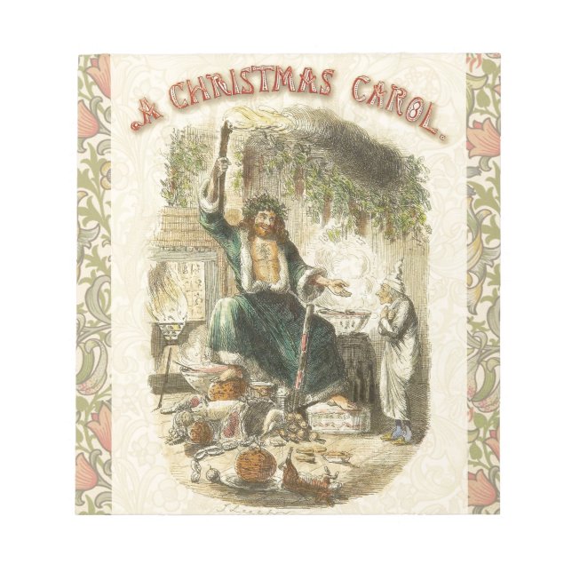 Bloc De Notas Fantasma de la Navidad Presente Scrooge (Frente)