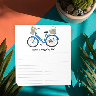 Bloc De Notas Farmers Market Bike Grocery Shopping List CUSTOM