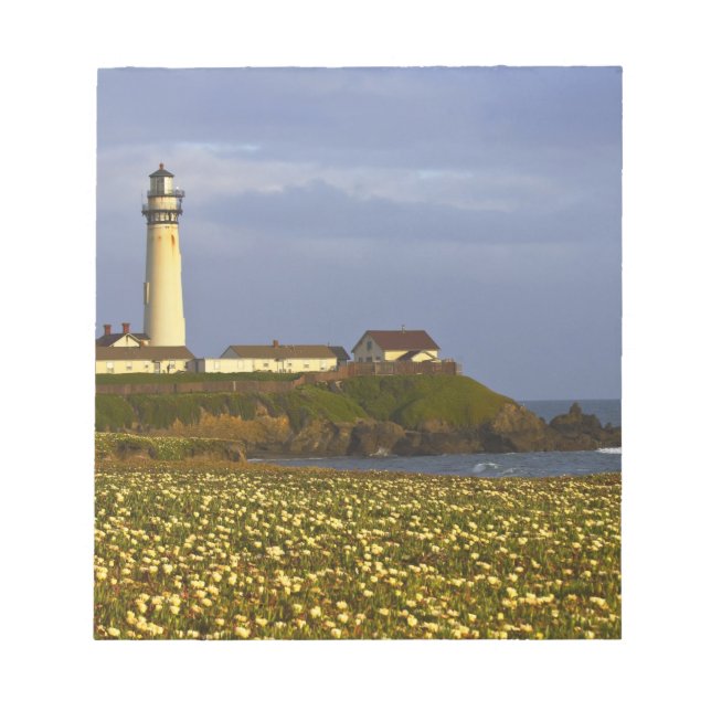 Bloc De Notas Faro en Pigeon Point State Beach en San (Frente)