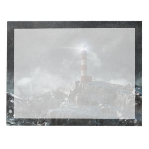 Bloc De Notas Faros Faro en la tormenta