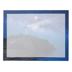 Bloc De Notas Faros Faro nocturno estrellado