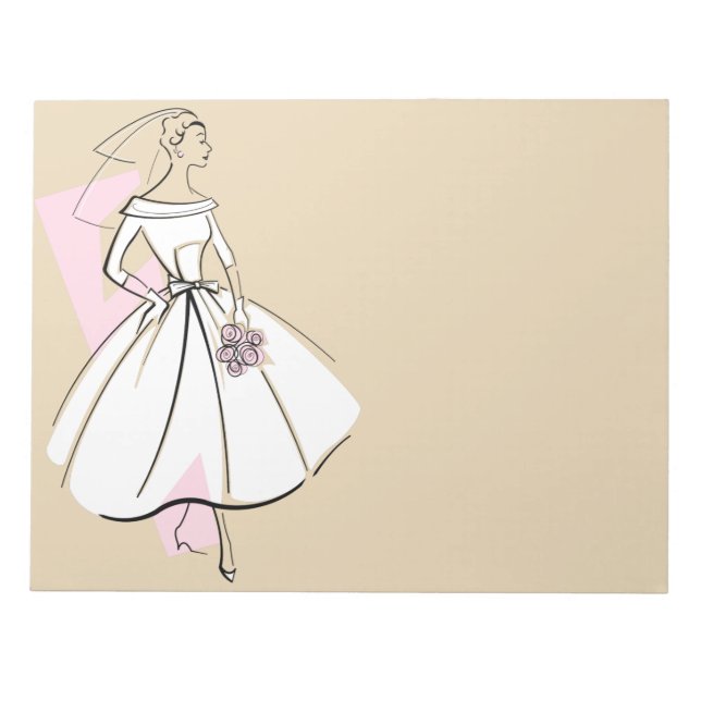 Bloc De Notas Fashion Bride Neutral notepad (Frente)