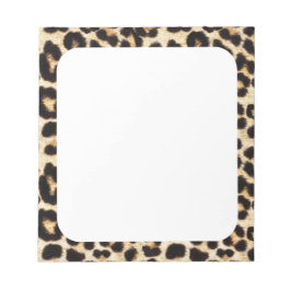 Bloc De Notas Faux Leopard Fur