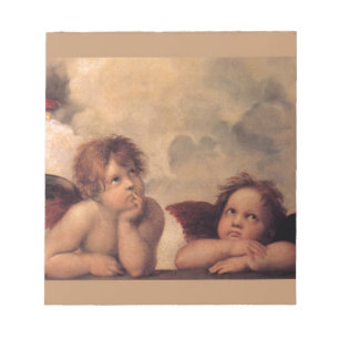 Bloc De Notas fe angelical Raphael pintura antigua bendición