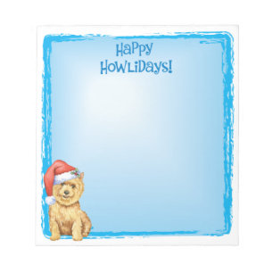 Bloc De Notas Felices días aulladores Norwich Terrier