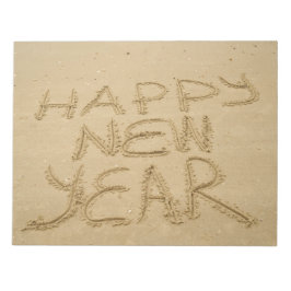 Bloc De Notas Feliz Año Nuevo en arena