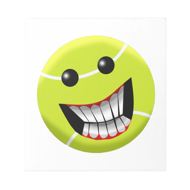 BLOC DE NOTAS FELIZ BALL DE TENIS (Frente)