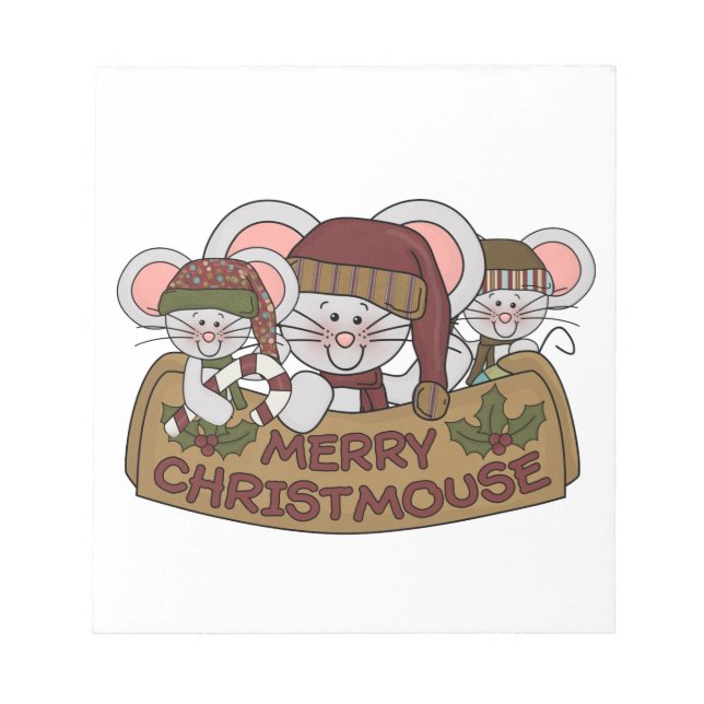Bloc De Notas Feliz Christmouse (Frente)
