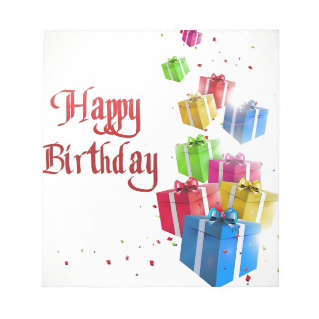 Bloc De Notas Feliz Cumpleaños Para Ti (Frente)