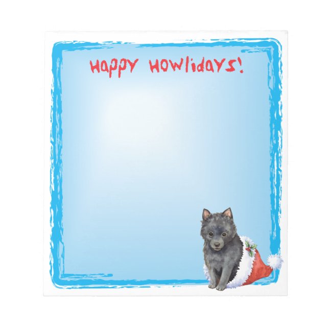 Bloc De Notas Feliz cumpleaños Schipperke (Frente)