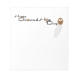 Bloc de notas Feliz Día de Groundhog