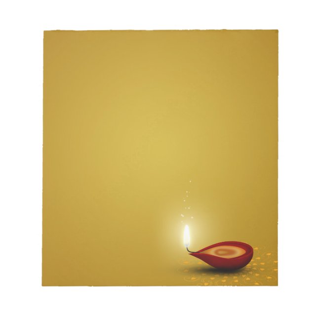 Bloc De Notas Feliz Diwali Diya - Notepad (Frente)