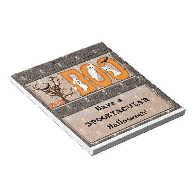 Bloc De Notas Feliz Halloween Candy Bar Wrapper Party Favor (Lado Derecho)