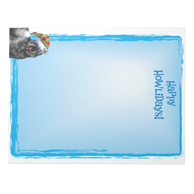 Bloc De Notas Feliz Howlidays Bouvier (Frente)