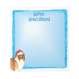 Bloc De Notas Feliz Howlidays Collie