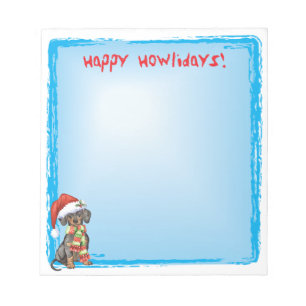 Bloc De Notas Feliz Howlidays Dachshund
