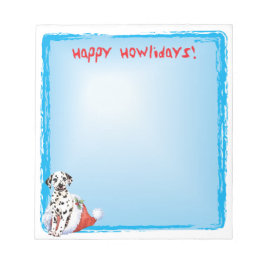 Bloc De Notas Feliz Howlidays Dalmatian