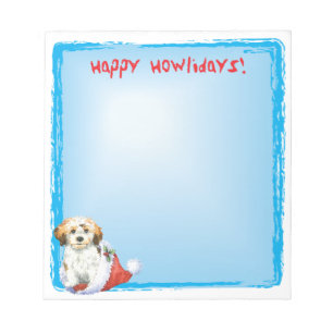 Bloc De Notas Feliz Howlidays Havanese