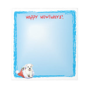 Bloc De Notas Feliz Howlidays Westie