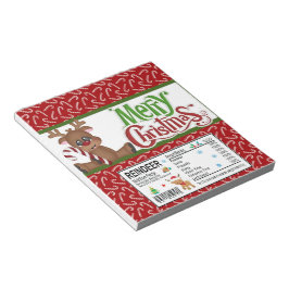 Bloc De Notas Feliz Navidad Candy Bar Wrapper Party Favorece