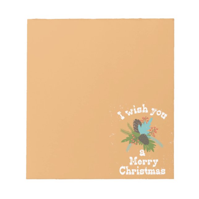 Bloc De Notas Feliz Navidad Decoración (Frente)