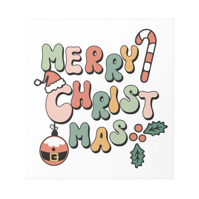 Bloc De Notas Feliz Navidad Feliz Navidad Feliz Navidad (Frente)