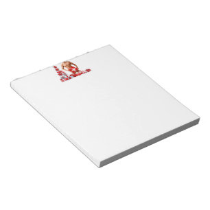 Bloc De Notas Feliz Navidad SlipperyJoe regalo rojo blanco plate