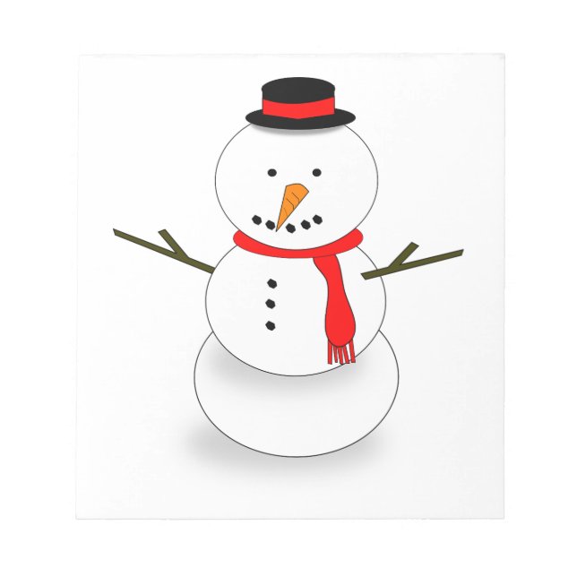 Bloc De Notas Feliz Navidad Snowman (Frente)