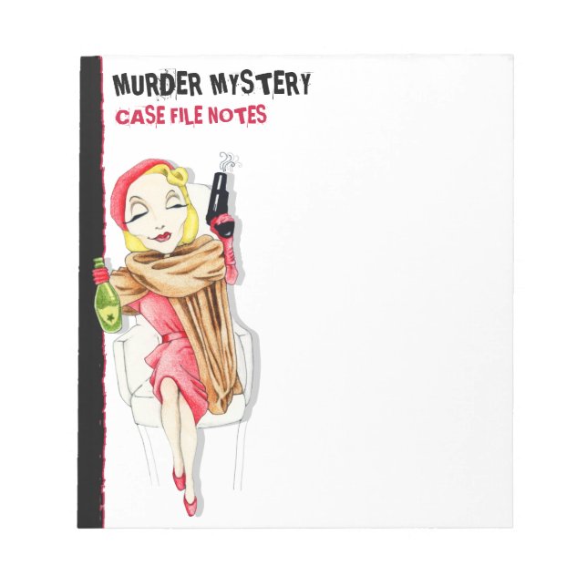 Bloc De Notas Femme Fatale Murder Mystery Small Notepad (Frente)