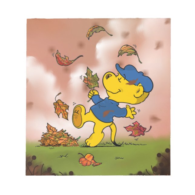 Bloc De Notas Ferald Entre Las Hojas De Otoño (Frente)