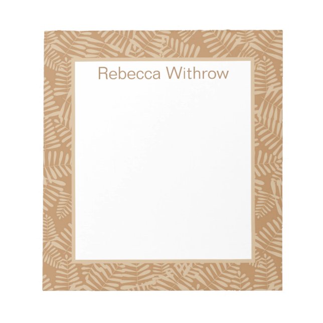 Bloc De Notas Fern deja el Camel Notepad (Frente)