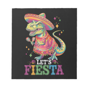 Bloc De Notas Festejemos el Cinco De Mayo T Rex Dinosaurio