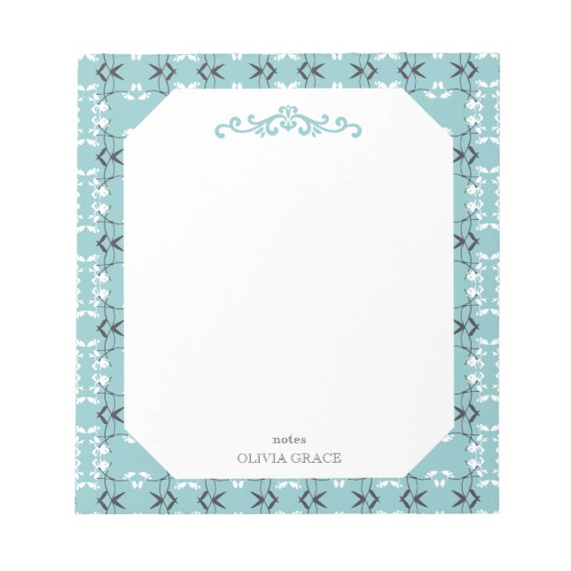 Bloc De Notas Festive Royal Botanical Robin's Egg Blue (Frente)