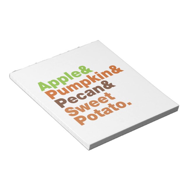 Bloc De Notas Festividades ~ Navidades de Acción de Gracias de N (Lado Derecho)