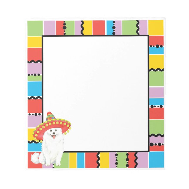 Bloc De Notas Fiesta American Eskimo Dog (Frente)