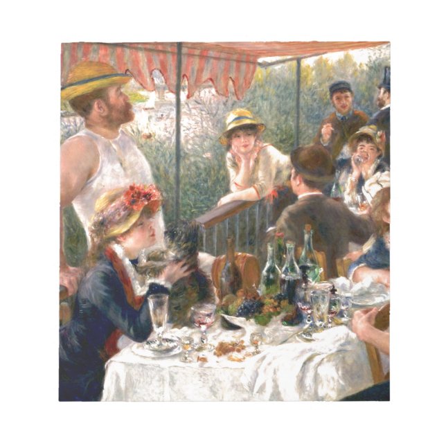 Bloc De Notas Fiesta de Renoir French Luncheon Boating (Frente)