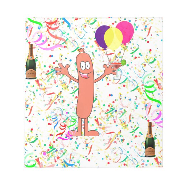 Bloc De Notas fiesta de salchicha (Frente)