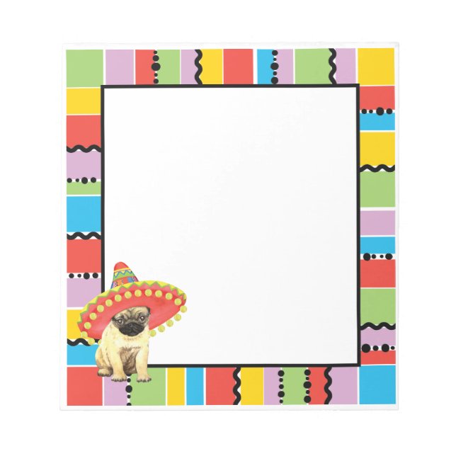 Bloc De Notas Fiesta Pug (Frente)