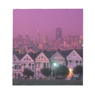 Bloc De Notas Filas al atardecer en San Francisco,