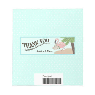 Bloc De Notas Flamingo Baby Candy Bar Wrap