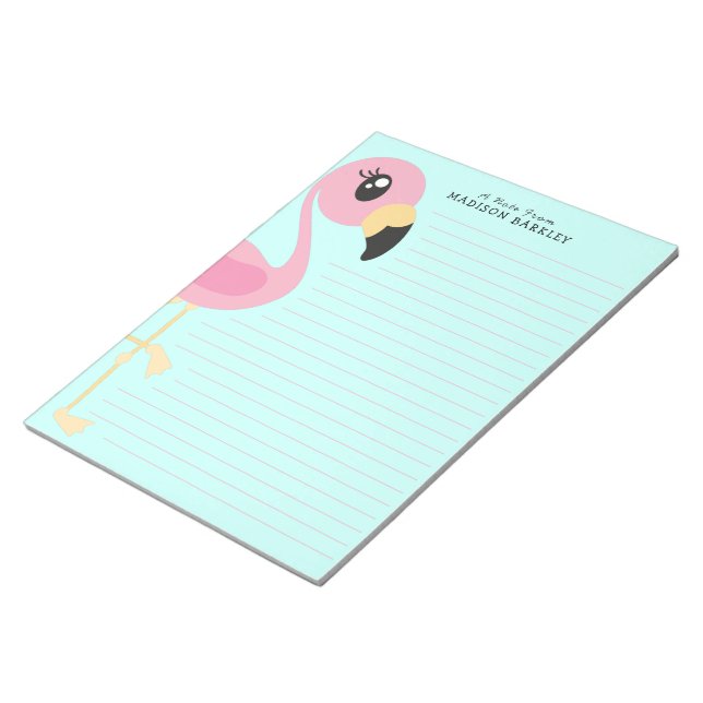 Bloc De Notas Flamingo Cute Tropical Kids Notepad estacional (Lado Derecho)