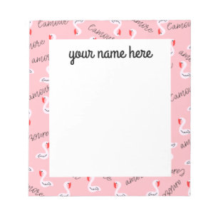 Bloc de notas Flamingo personalizado