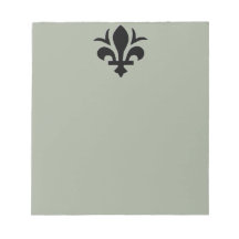 Fleur-de-Lis en la almohadilla de notas