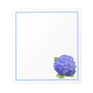 Bloc De Notas Flor azul del Hydrangea