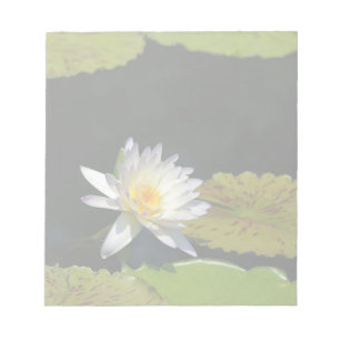 Bloc De Notas Flor blanca de agua de Lotus
