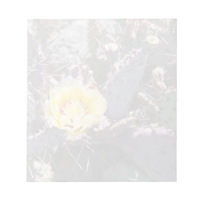 Bloc De Notas Flor de cactus amarillo (Frente)