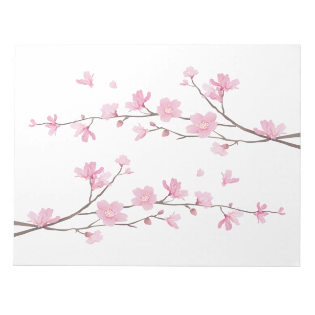 Bloc De Notas Flor de cerezo - Fondo transparente (Frente)