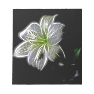 Bloc De Notas Flor de lirio blanco belleza natural